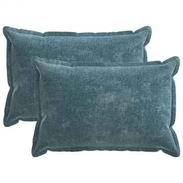 Kissenbezug 2 pcs HOUTEN Blau 50x75 cm Chenille-Stoff