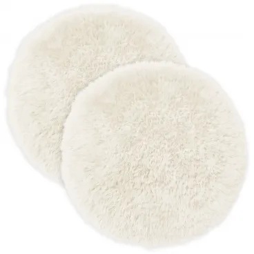 Sofakissen Dekokissen Kissen Zierkissen HEERLEN 2 Stk. Wei� PV Fleece