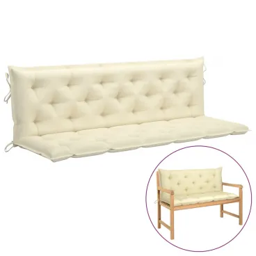 Auflage f�r Hollywoodschaukel Cremewei� 180 cm Stoff