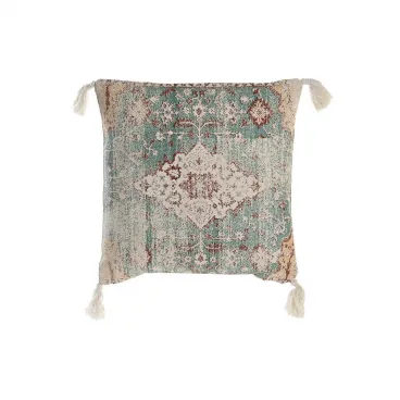 Dkd home decor Kissen DKD Home Decor Fez Blau Baumwolle Randbereich 45x10x45 cm