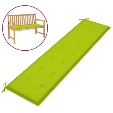 Gartenbank-Auflage Hellgr�n 200x50x3 cm Stoff