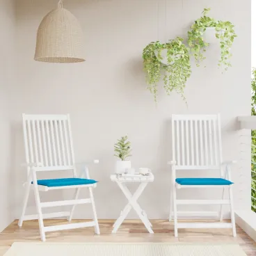 Gartenstuhl-Kissen 2 Stk. Blau 50x50x3 cm Oxford-Gewebe