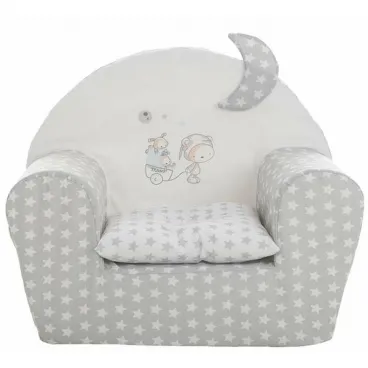 Kindersessel Stars 44x34x53 cm Grau