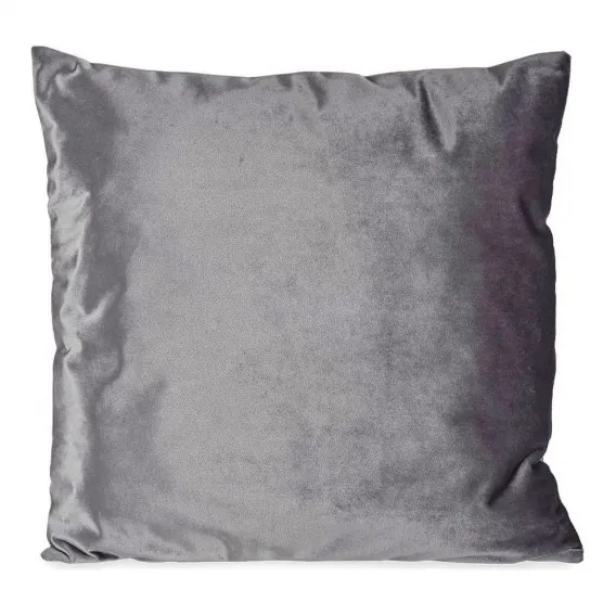 Kissen Samt Grau Polyester 45 x 13 x 45 cm