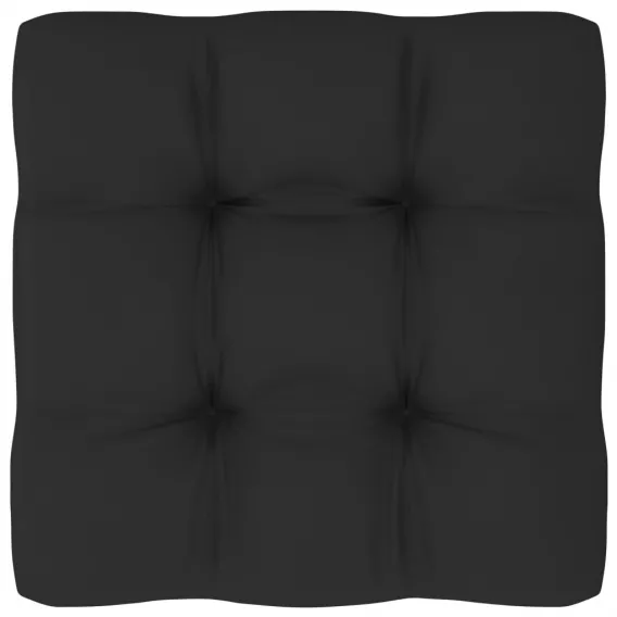 Palettensofa-Kissen Schwarz 70x70x10 cm